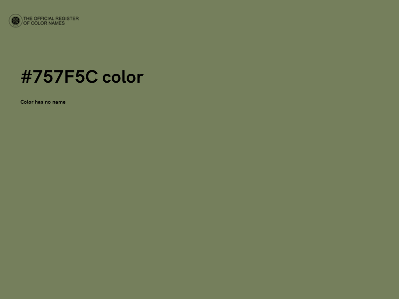 #757F5C color image