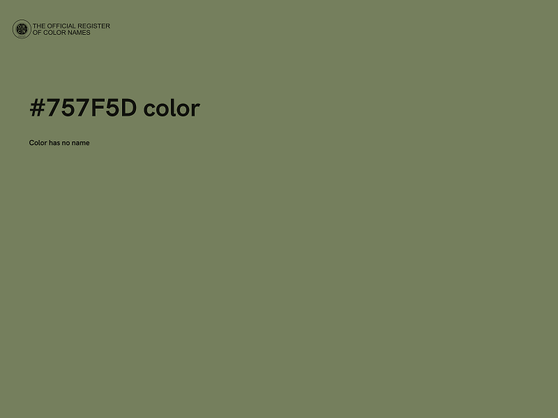 #757F5D color image