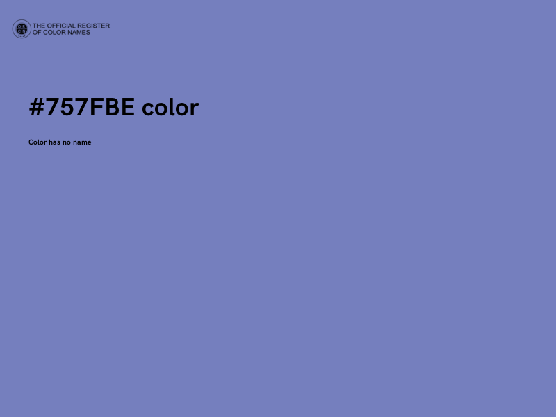 #757FBE color image