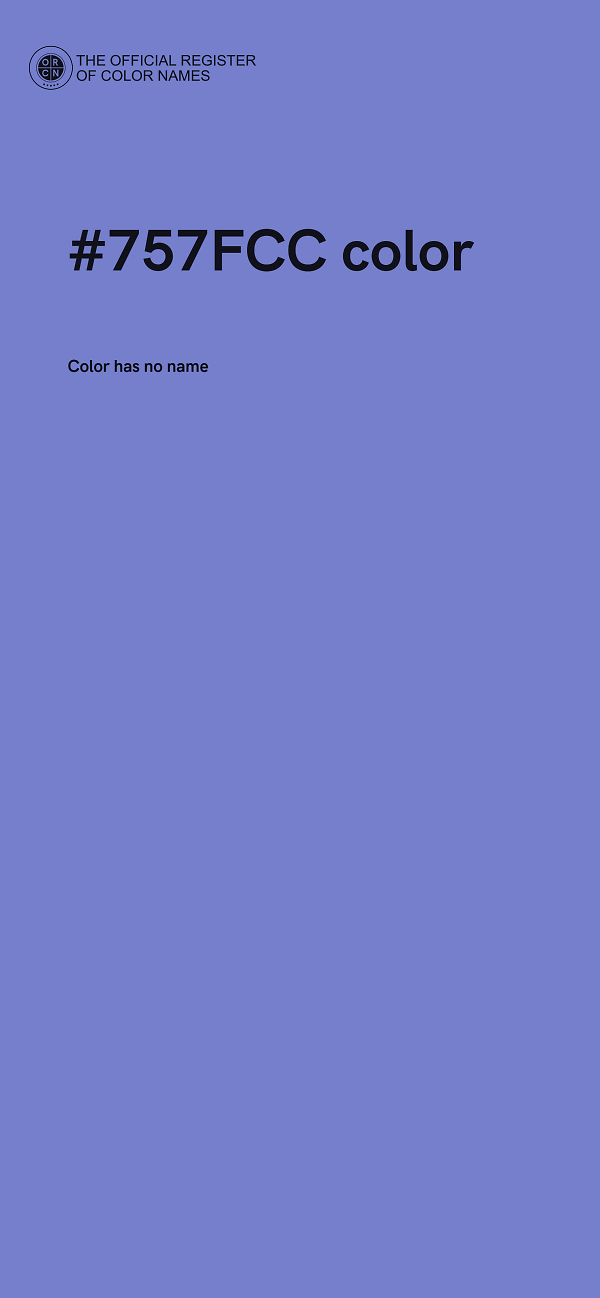 #757FCC color image