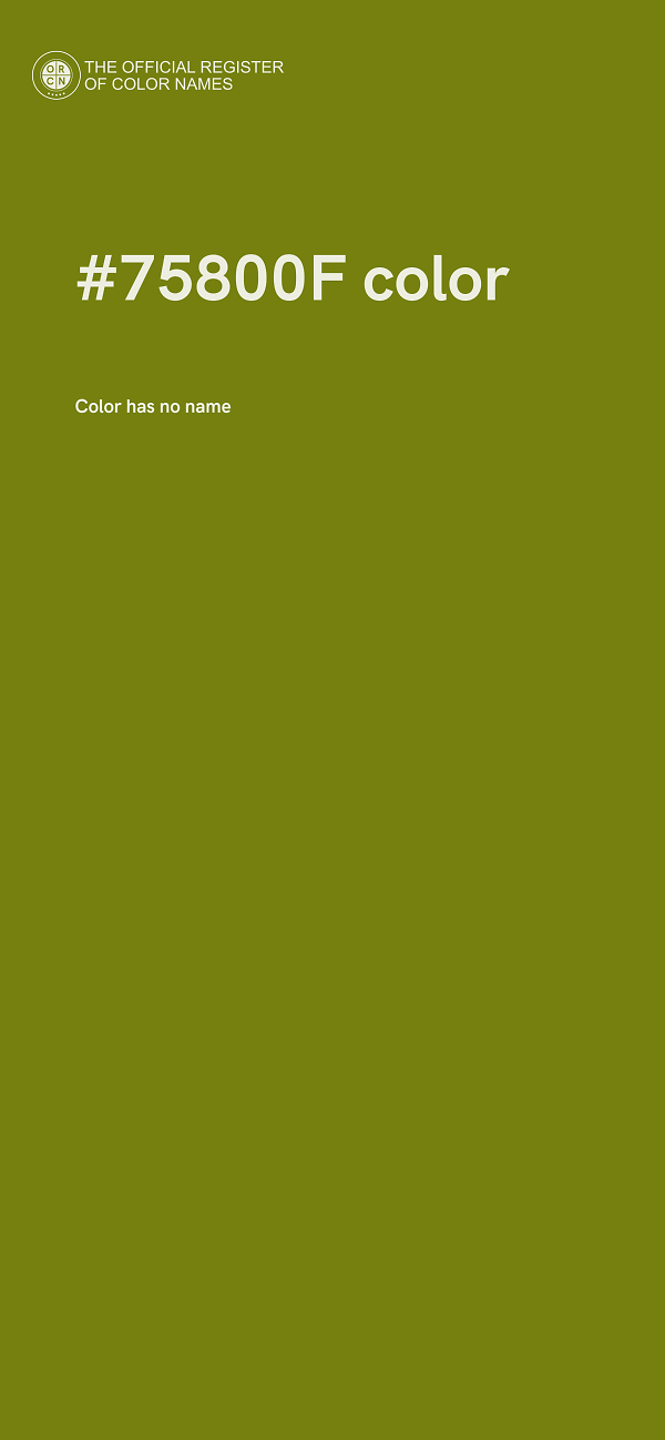 #75800F color image