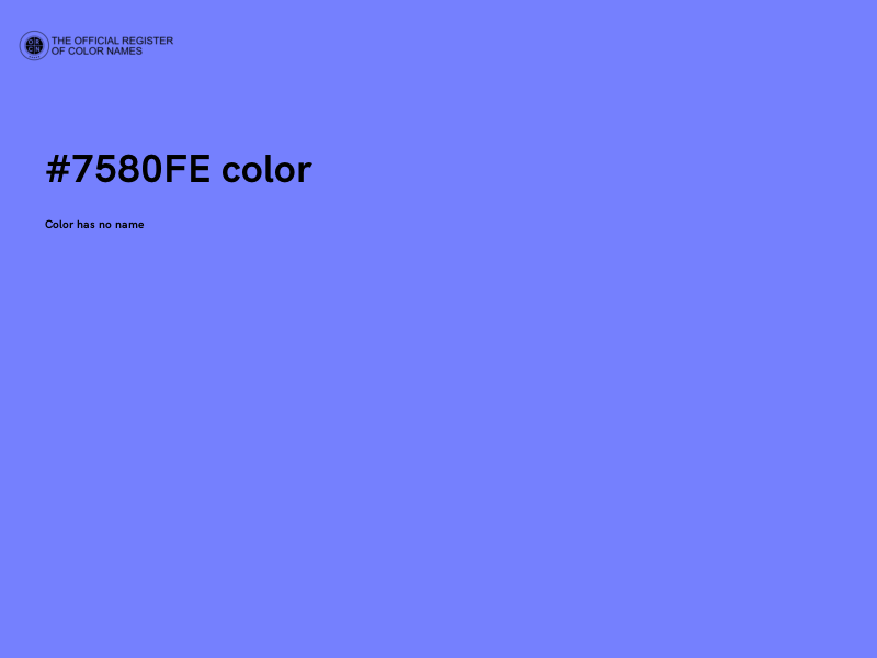 #7580FE color image