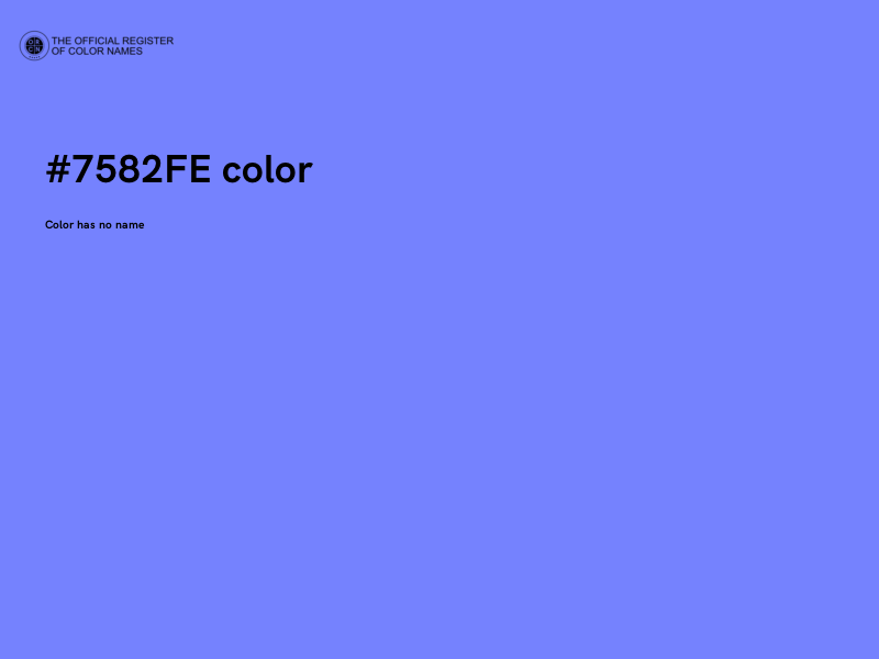 #7582FE color image
