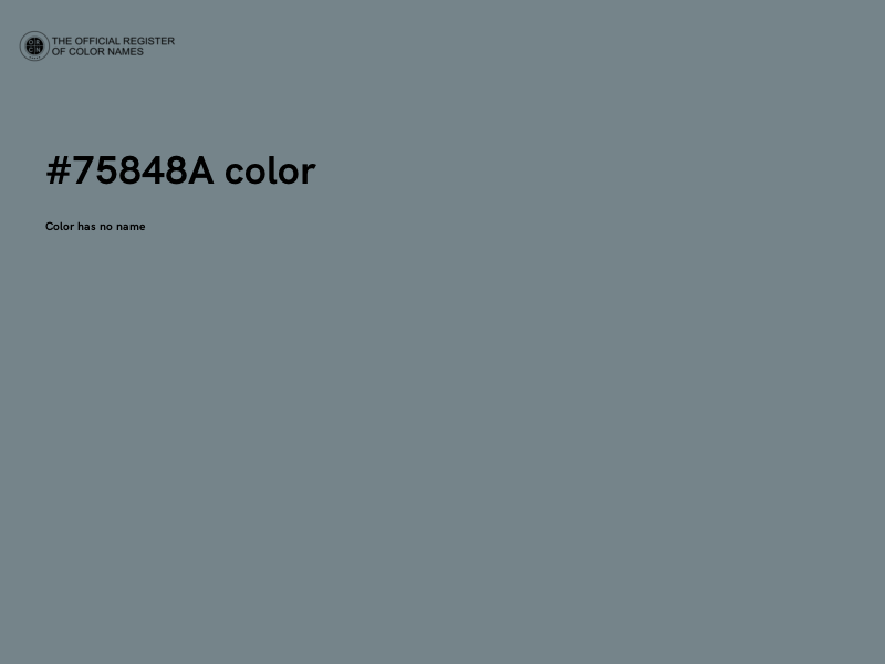 #75848A color image