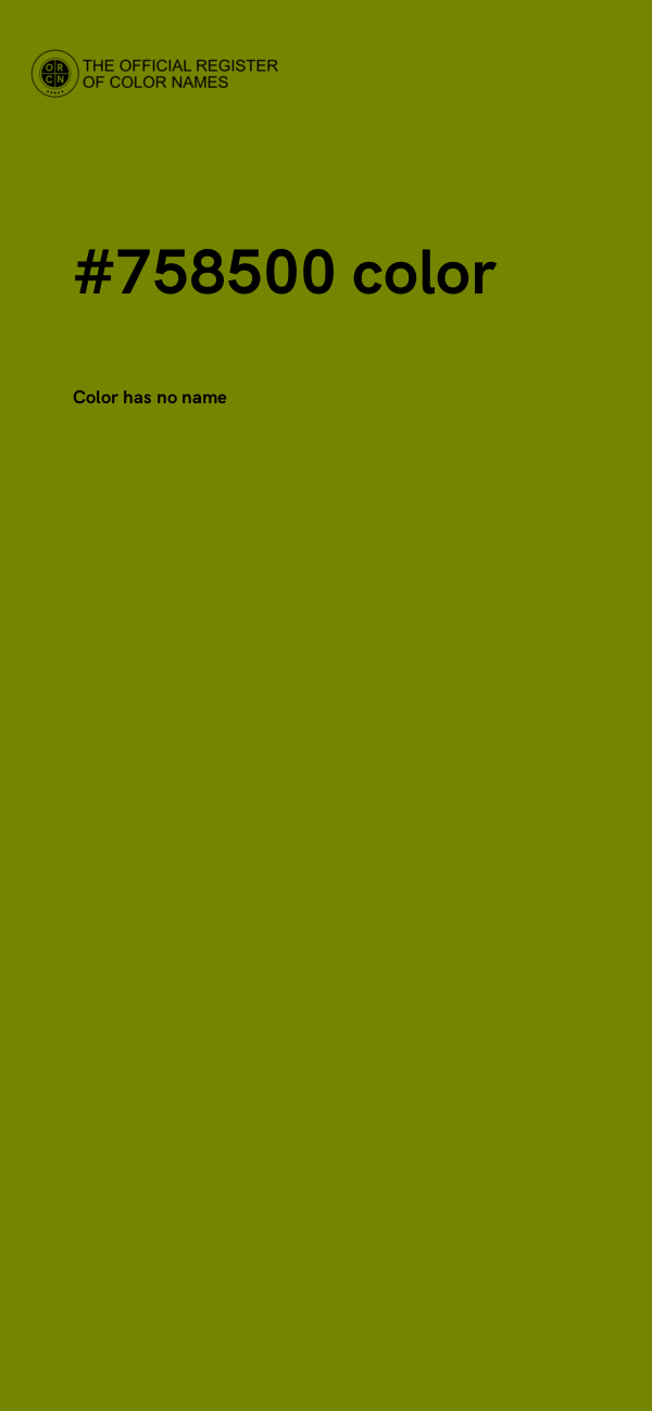 #758500 color image