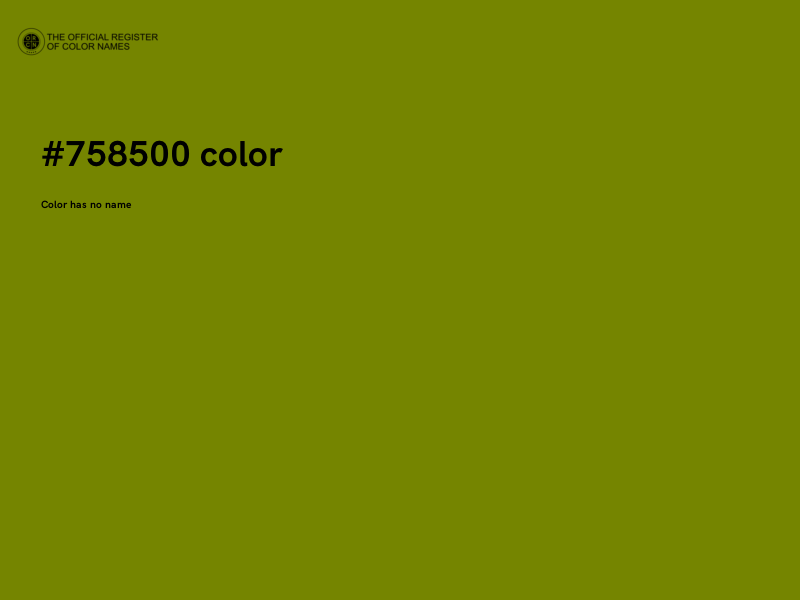 #758500 color image