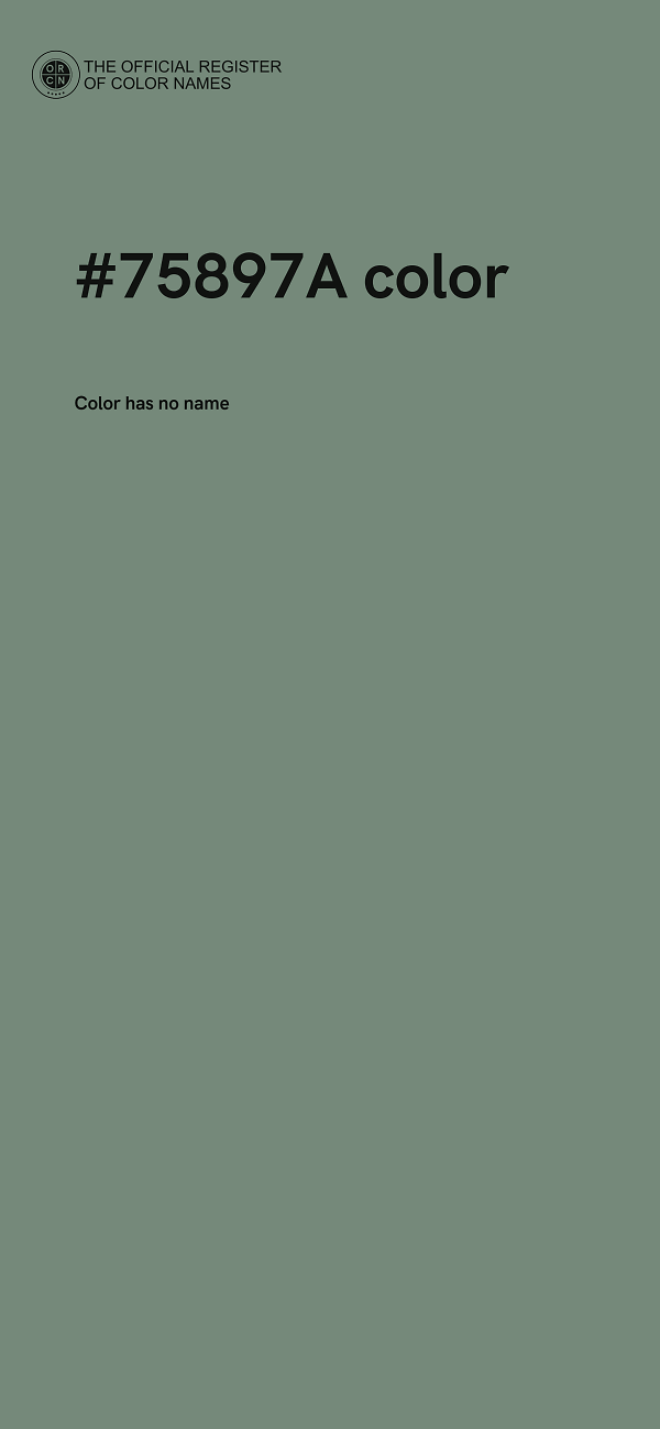 #75897A color image