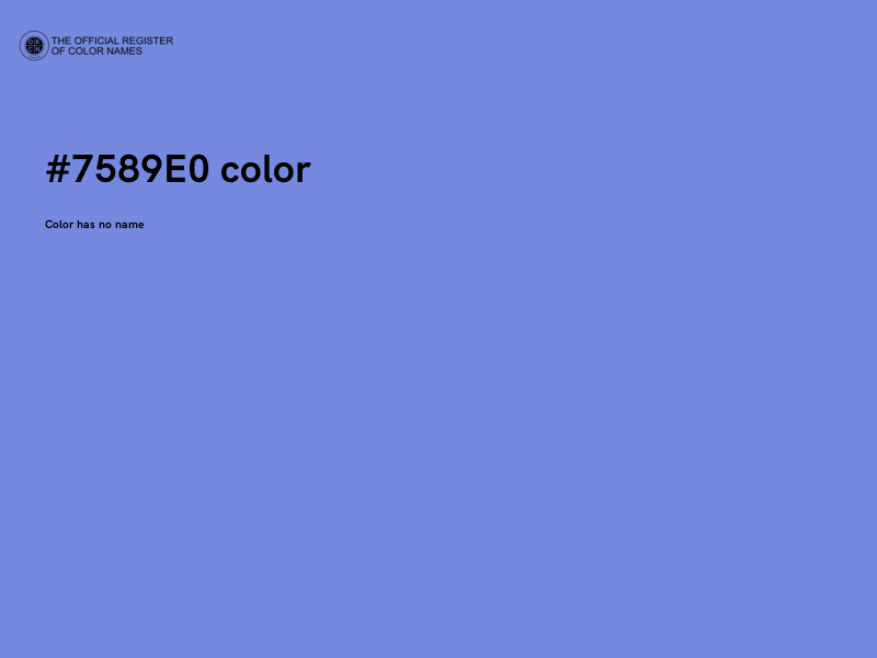 #7589E0 color image