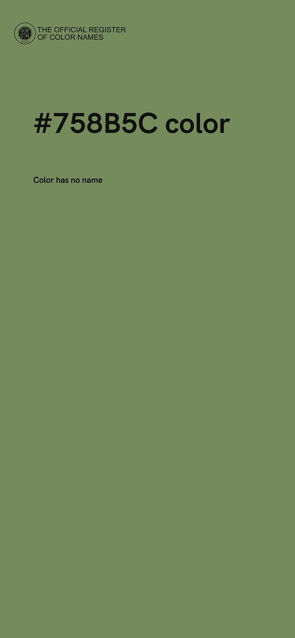 #758B5C color image