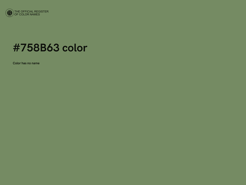 #758B63 color image
