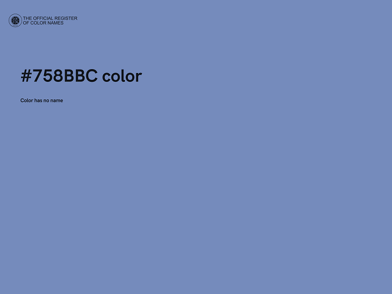 #758BBC color image