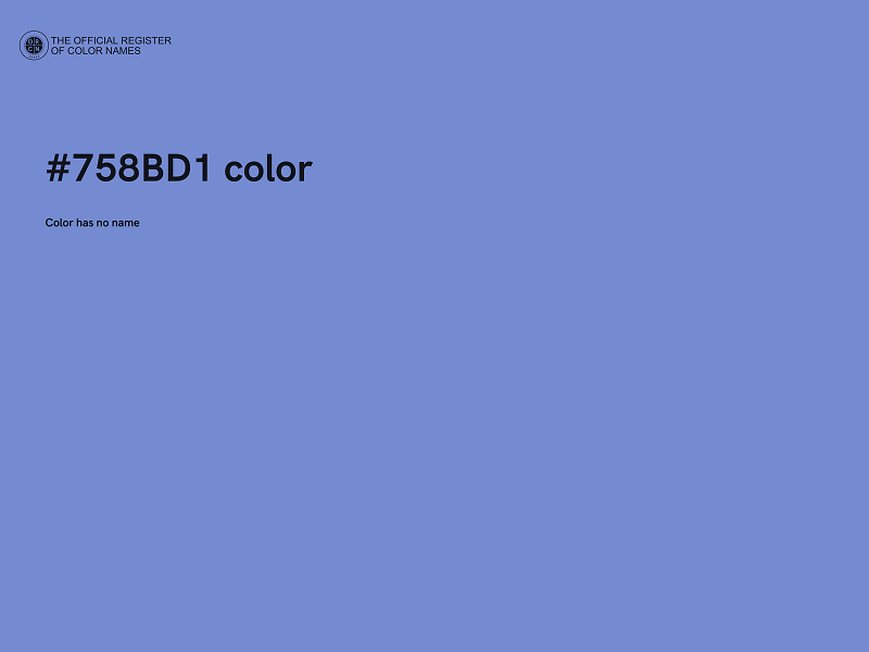 #758BD1 color image