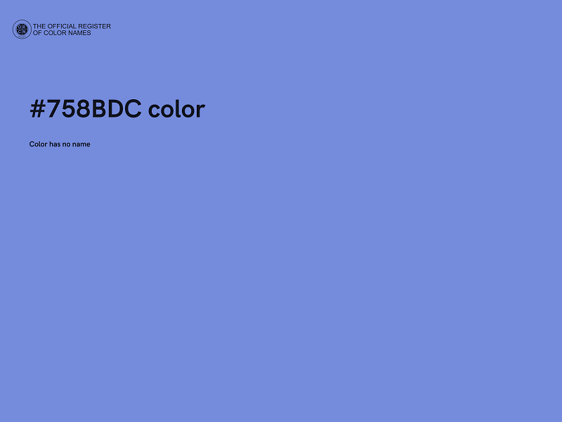 #758BDC color image