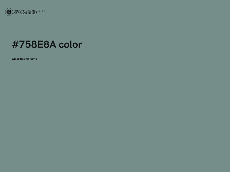 #758E8A color image