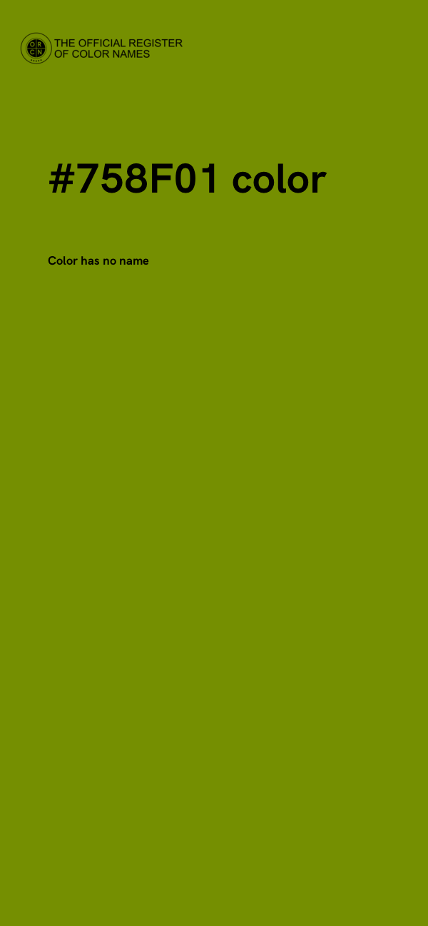 #758F01 color image