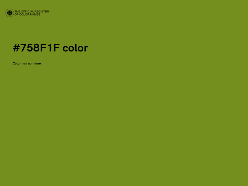 #758F1F color image