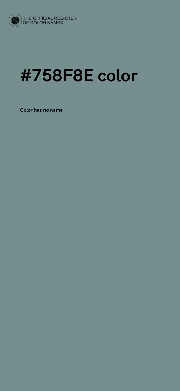 #758F8E color image
