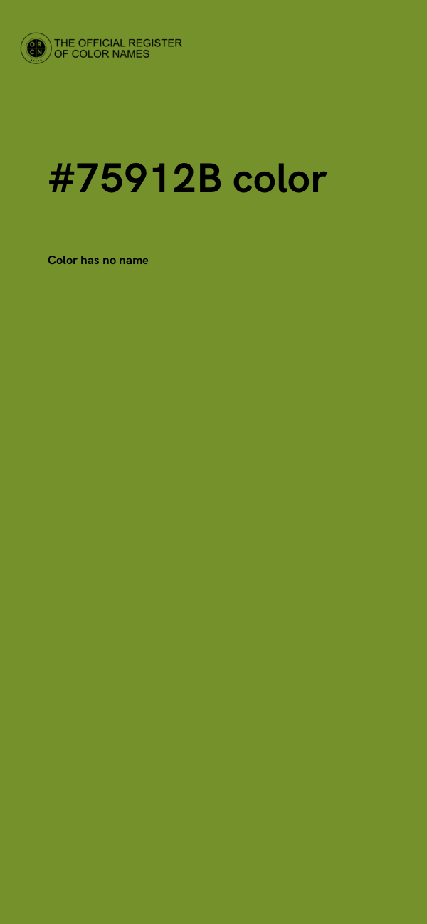 #75912B color image