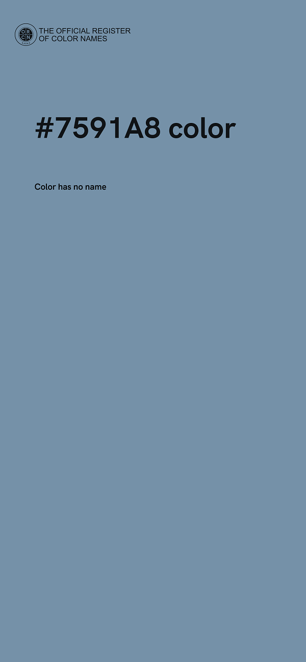 #7591A8 color image