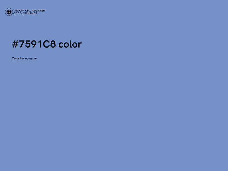 #7591C8 color image