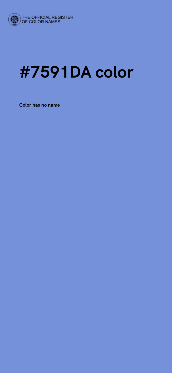 #7591DA color image