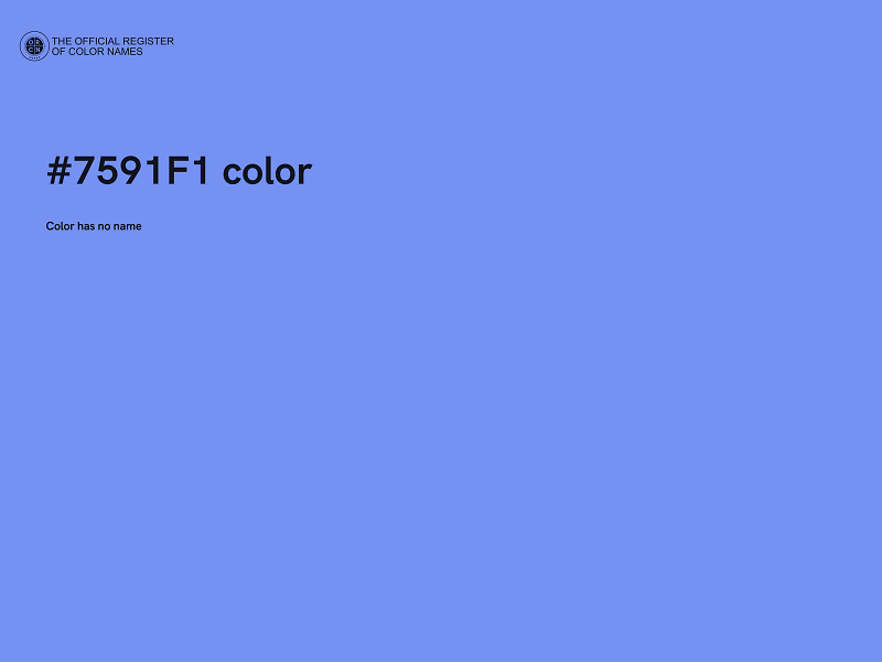 #7591F1 color image