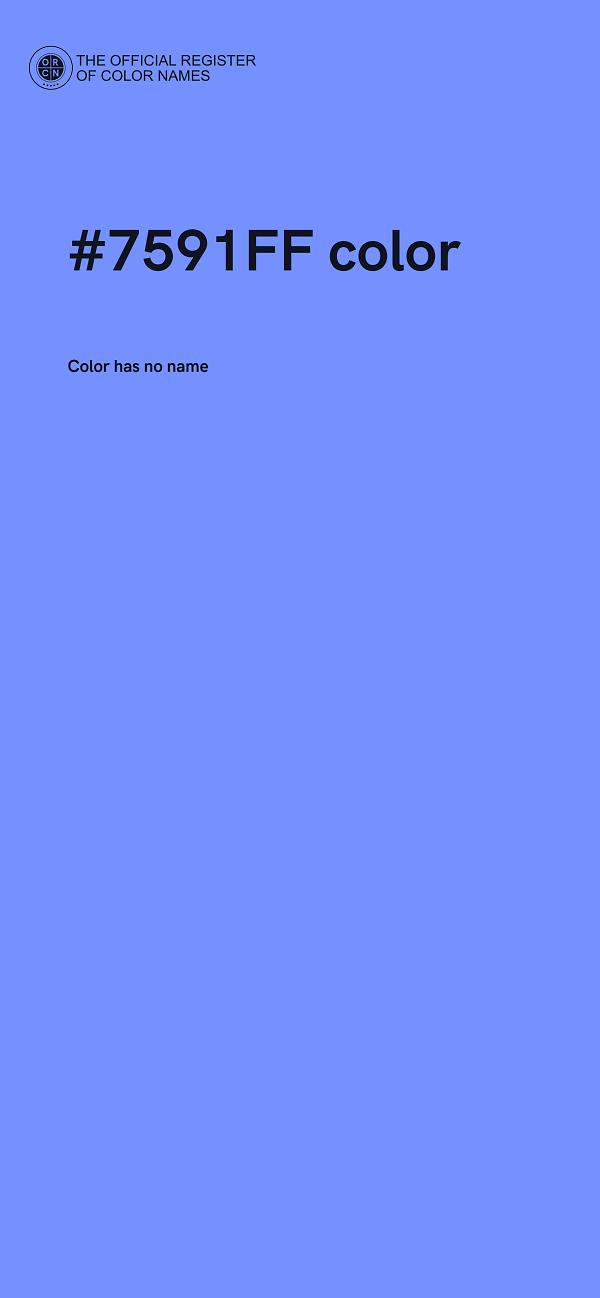 #7591FF color image