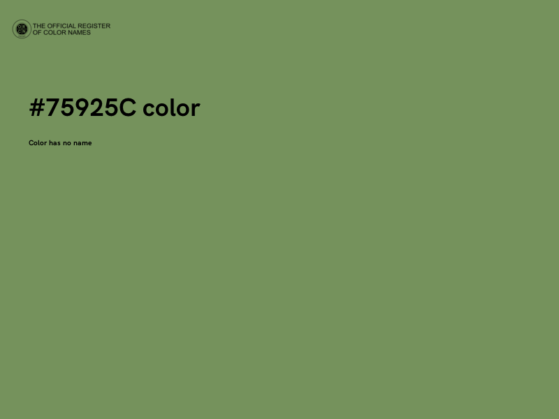 #75925C color image