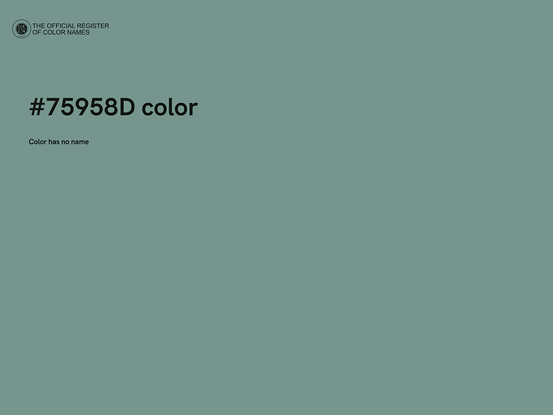 #75958D color image