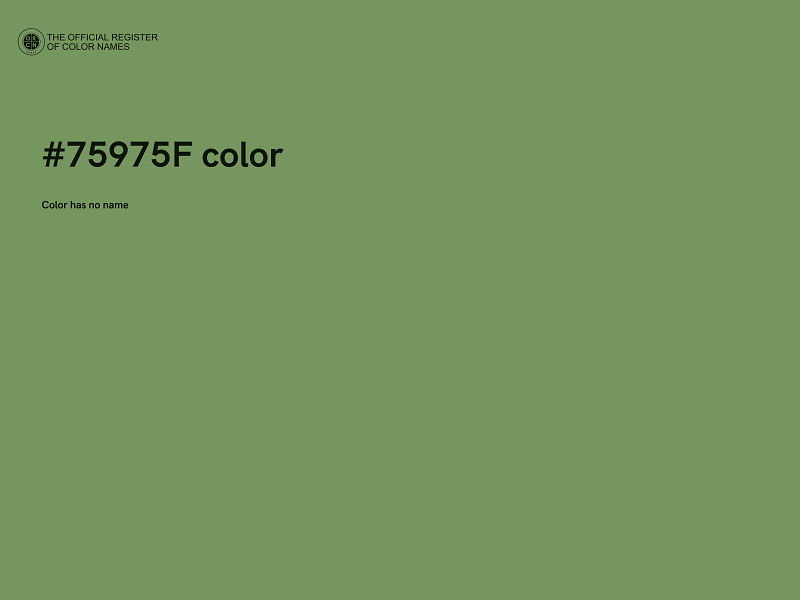 #75975F color image