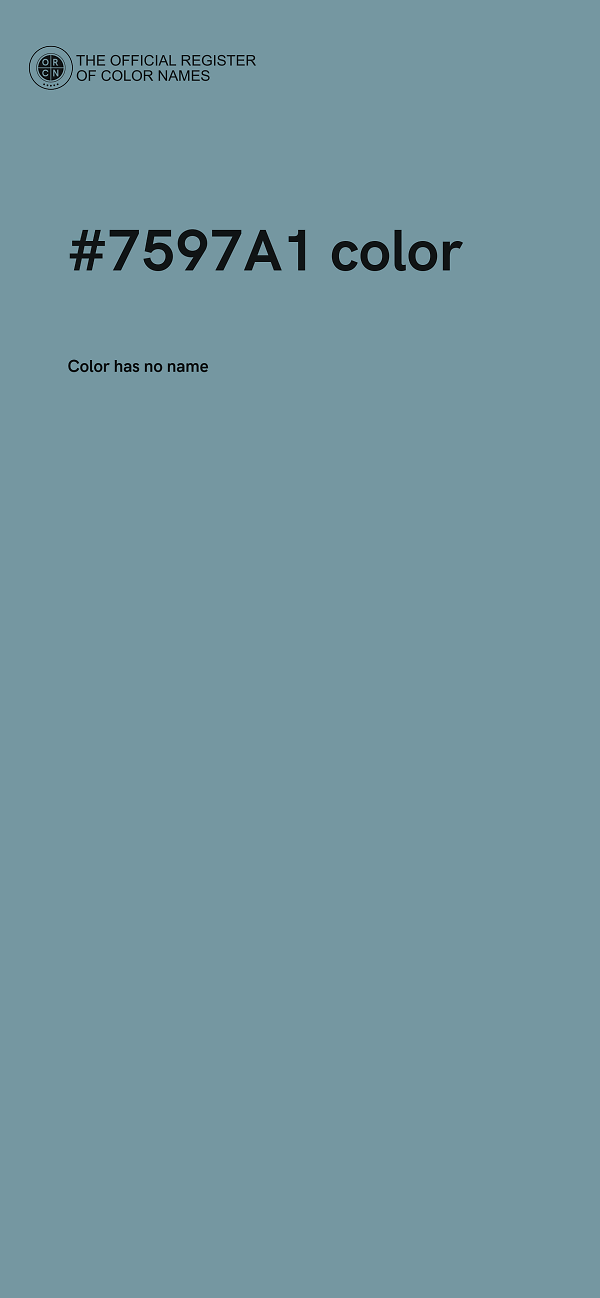 #7597A1 color image