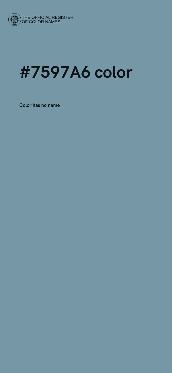 #7597A6 color image