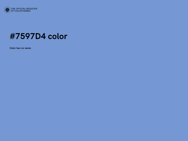 #7597D4 color image