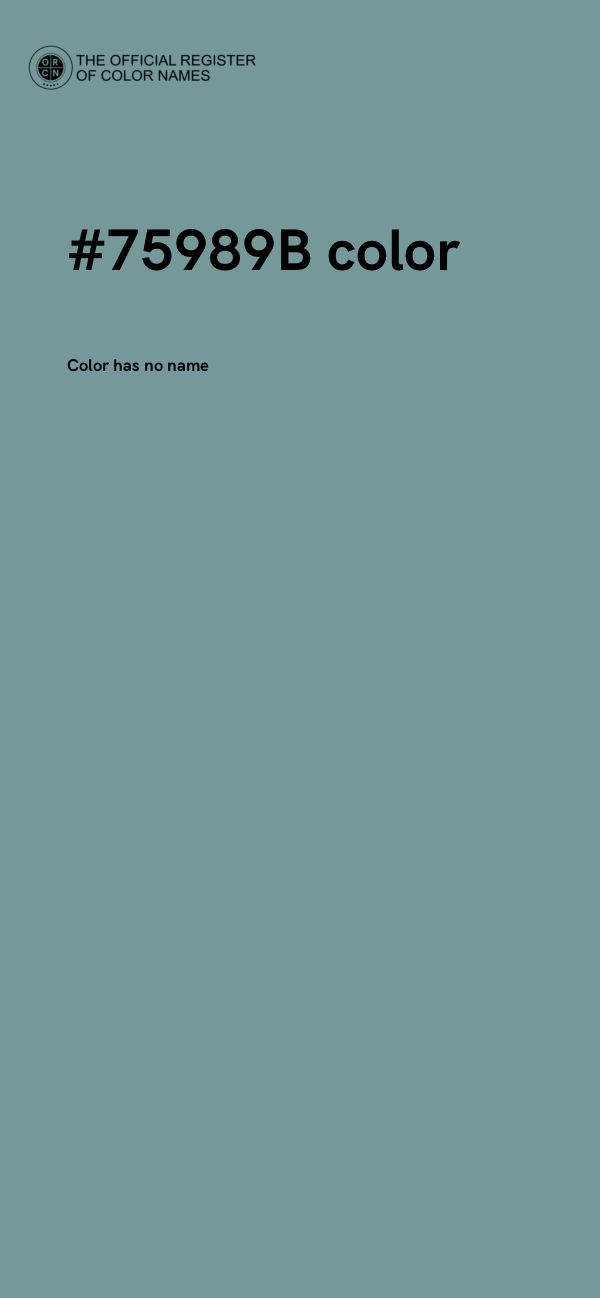 #75989B color image