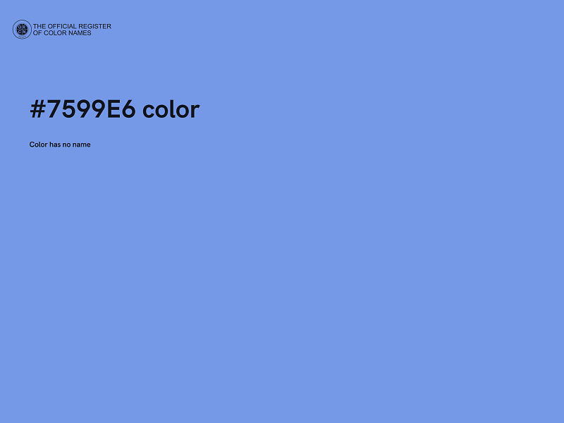 #7599E6 color image