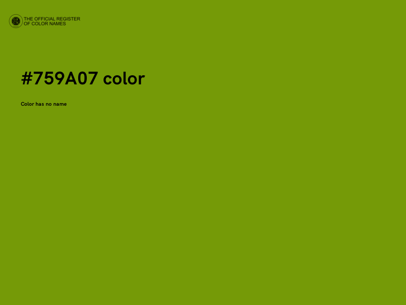 #759A07 color image