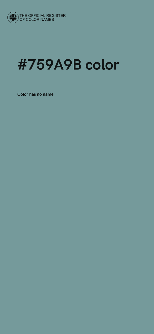 #759A9B color image