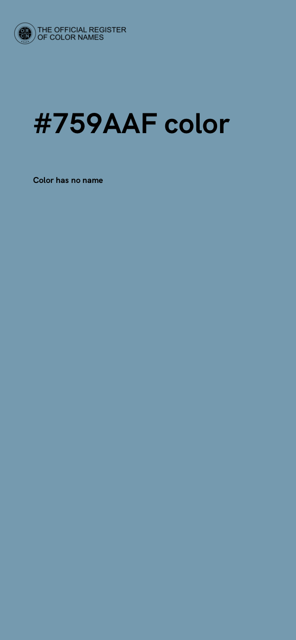 #759AAF color image
