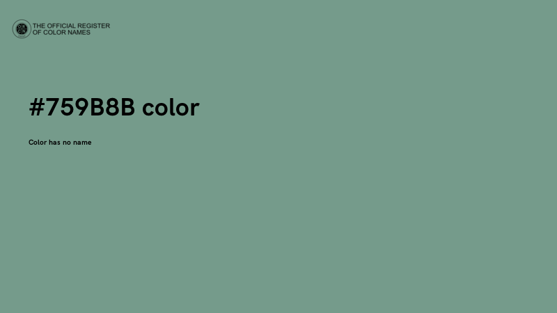 #759B8B color image