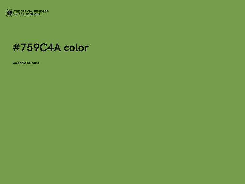 #759C4A color image