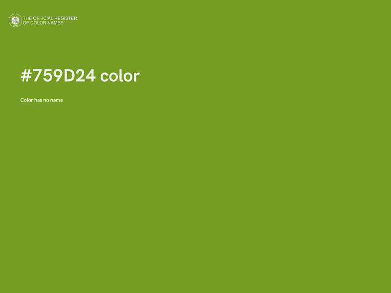 #759D24 color image