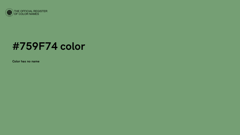 #759F74 color image