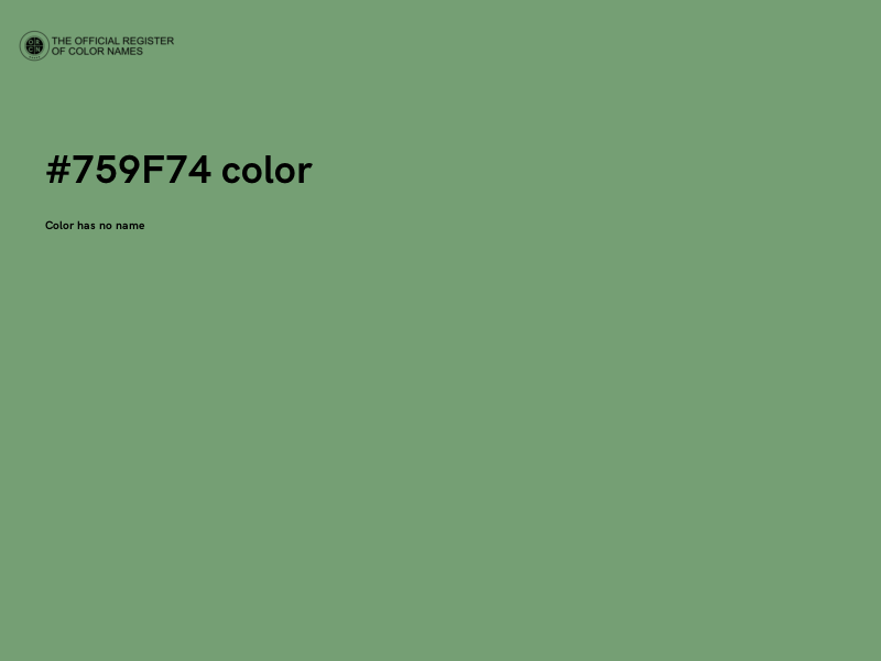 #759F74 color image