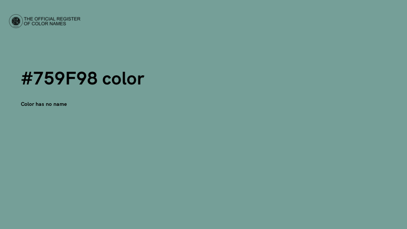 #759F98 color image