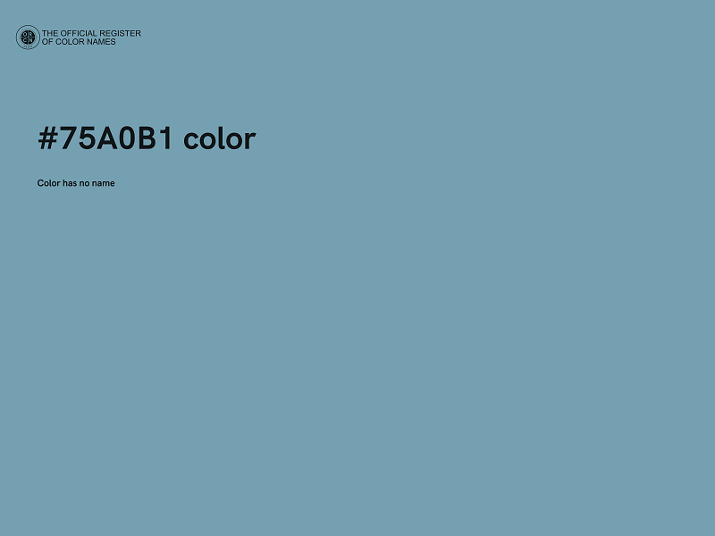#75A0B1 color image