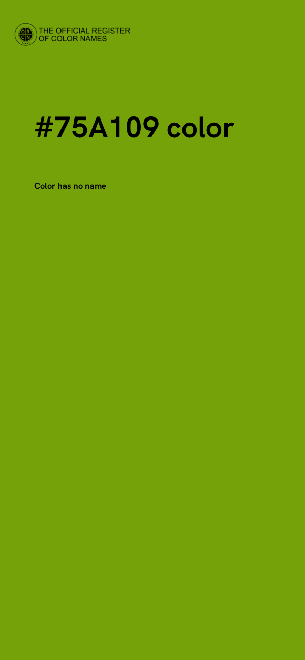 #75A109 color image