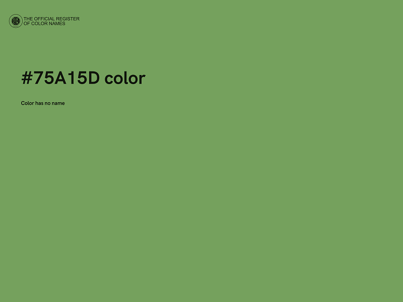 #75A15D color image