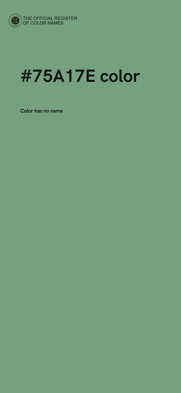 #75A17E color image