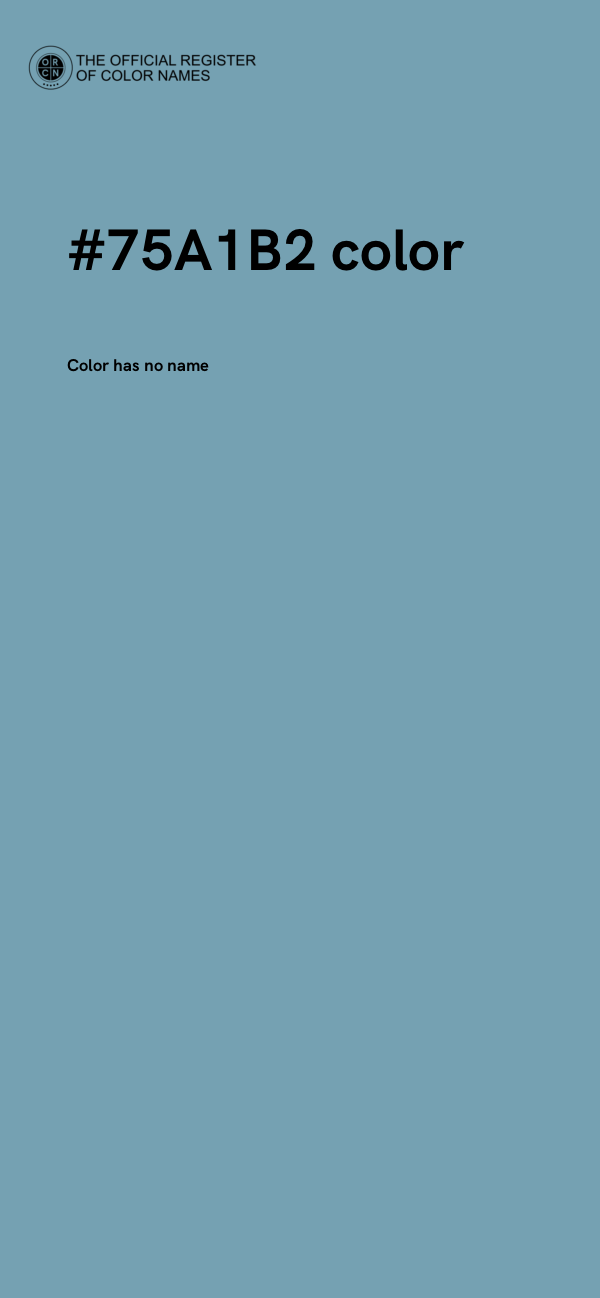 #75A1B2 color image