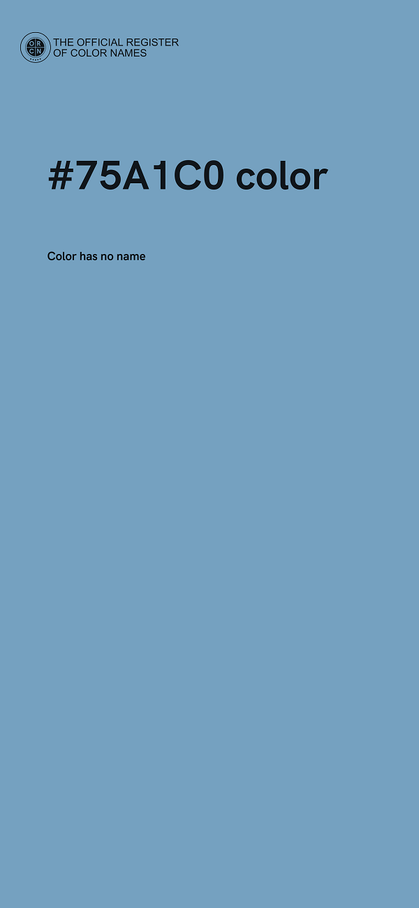 #75A1C0 color image